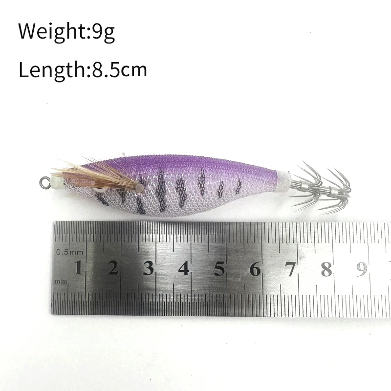 1/5pcs Webfoot Octopus Egi Squid Bait Horizontal Cuttlefish Lure Squid Jig Egi Hook Wood Shrimp Short Arm Octopus Bait문어에기