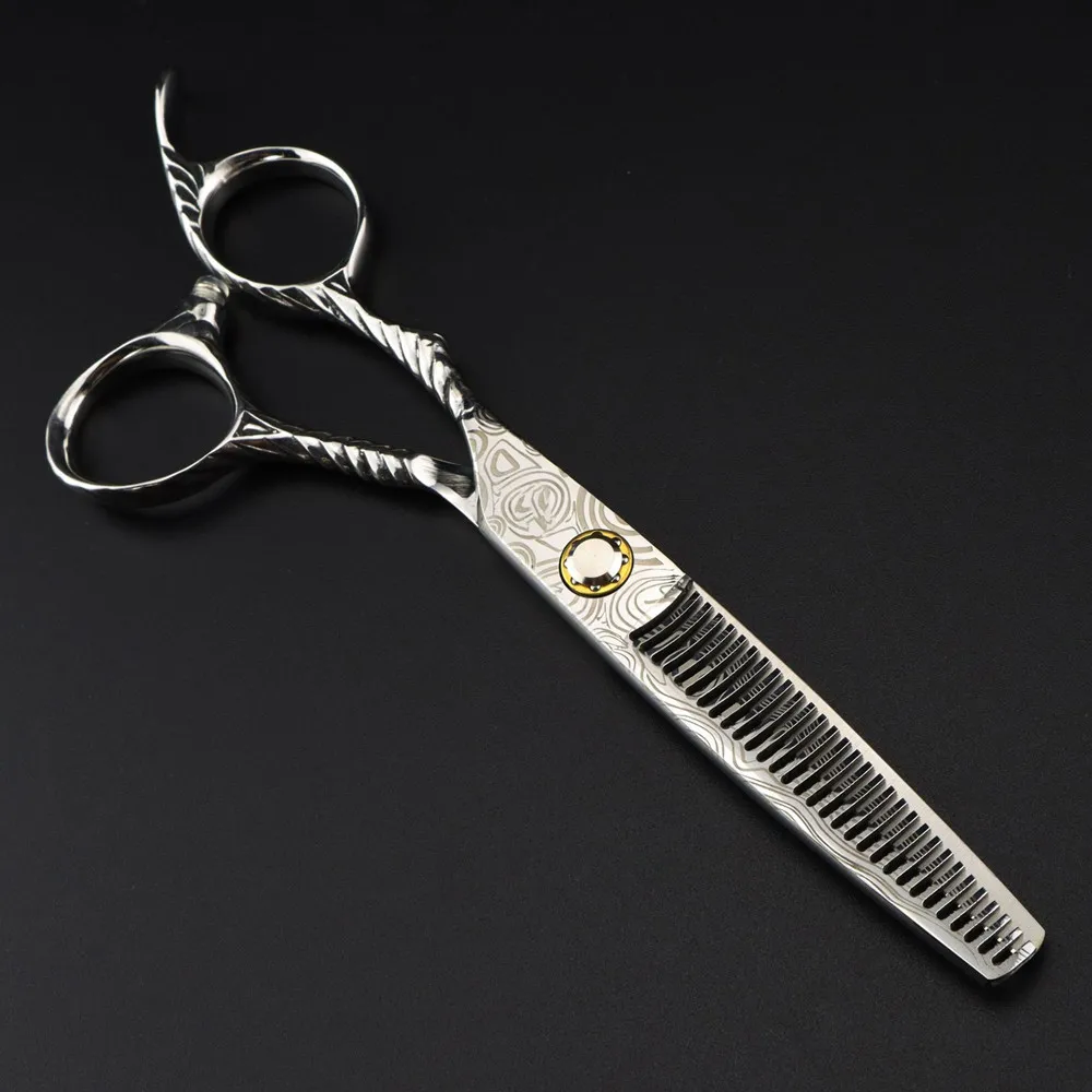 6.0 left hand Crochet scissors Flat cut bangs thin cut - AliExpress