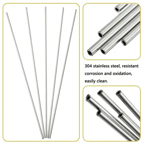 304 Stainless Steel Round Capillary Seamless Straight Tube 4x2mm 8x6mm 13x11mm 14x12mm 10x8mm 16x14mm18x16mm 250mm/500mm Long - Image 3