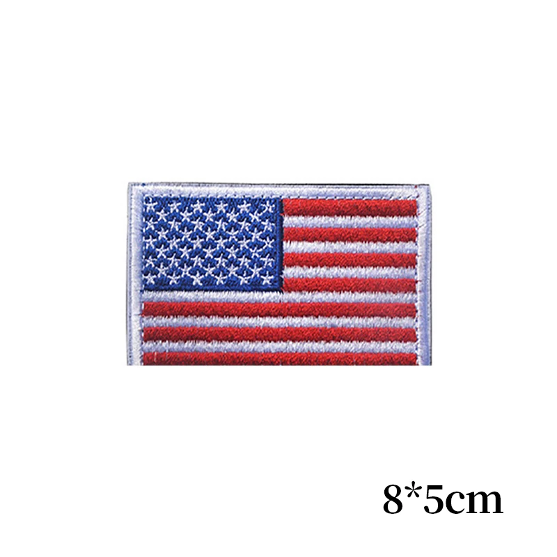 Embroidered Thread American Flag Embroidered Patch Patriotic USA