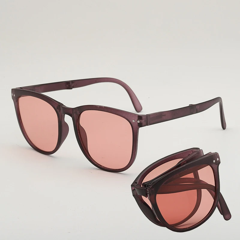 2023 Folding Sunglasses Women UV400 Anti Ultraviolet Oval Frame Eyewear Солнцезащитные очки_voghion.com