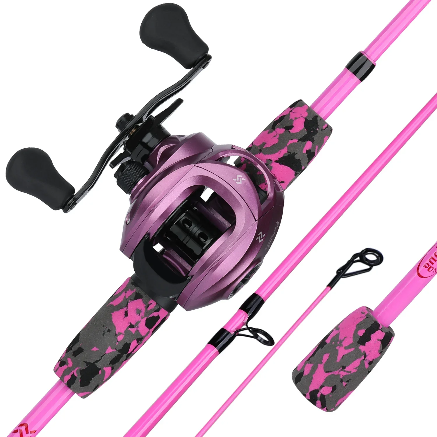 Sougayilang Fishing Rod and Reel Combo 7.1:1 High Speed Casting Reel and Ultralight Carbon Fiber Casting Rods Fishing Kit
