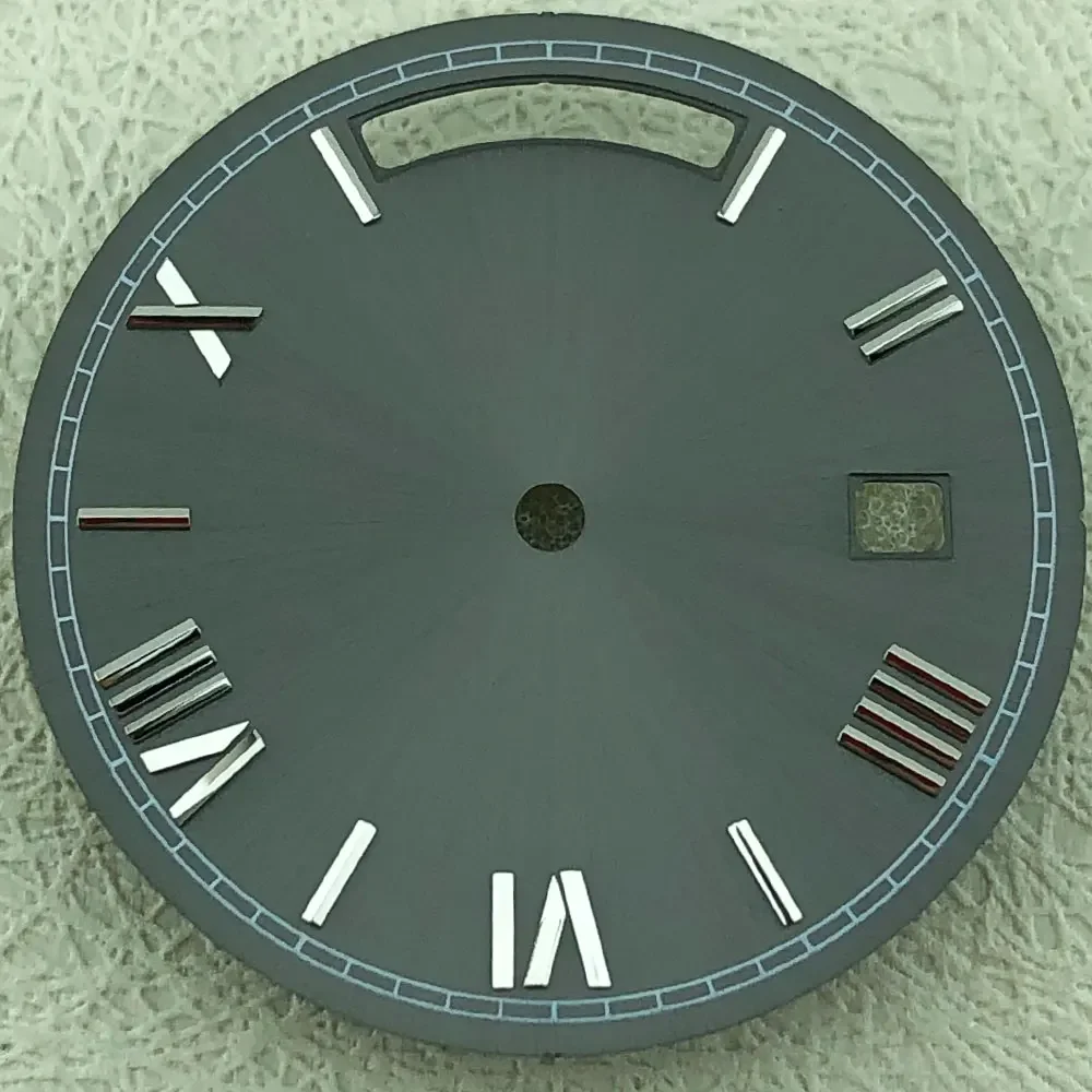 Elegant 31mm Roman Dial with Dual Calendar for Automatic Mechanical Watches