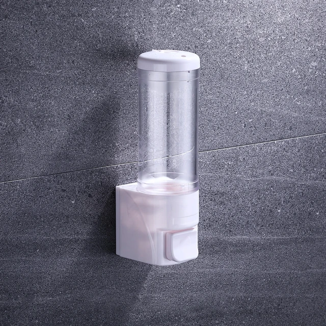 Stainless Steel Soap Dispenser Wall Mounted Bathroom Shampoo Shower Gel
