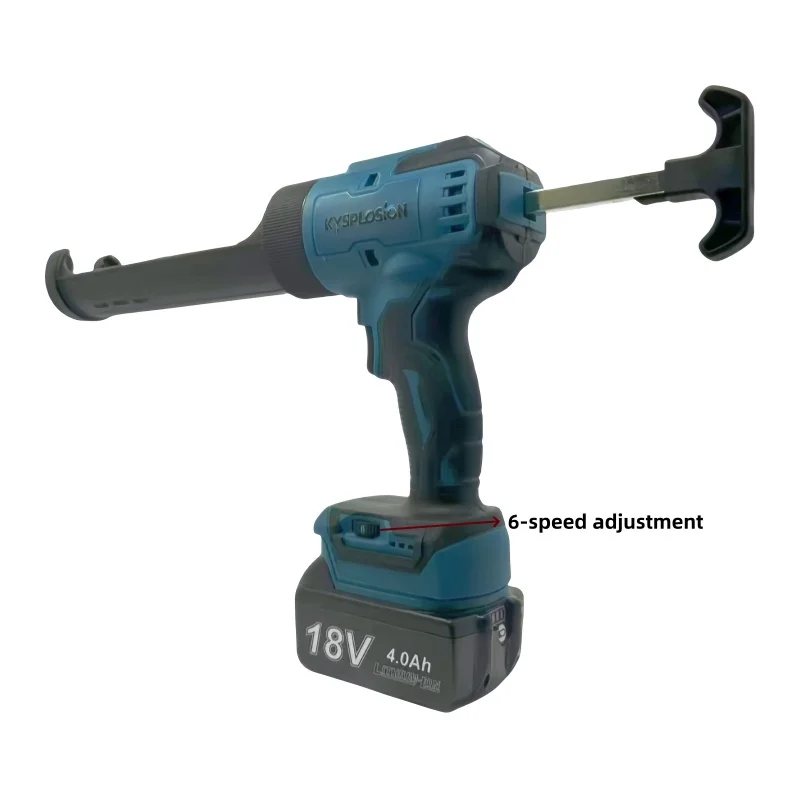 Electric Caulking Gun for Dewalt 20V Battery 4 Adjustable Speed with LED Light Adhesive Glue Seal Sealant Wireless Glass Glue Gun