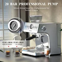 Empstorm portable electric coffee maker 20Bar Power Pressure Pump Manual smart italian espresso machine with grinder 2