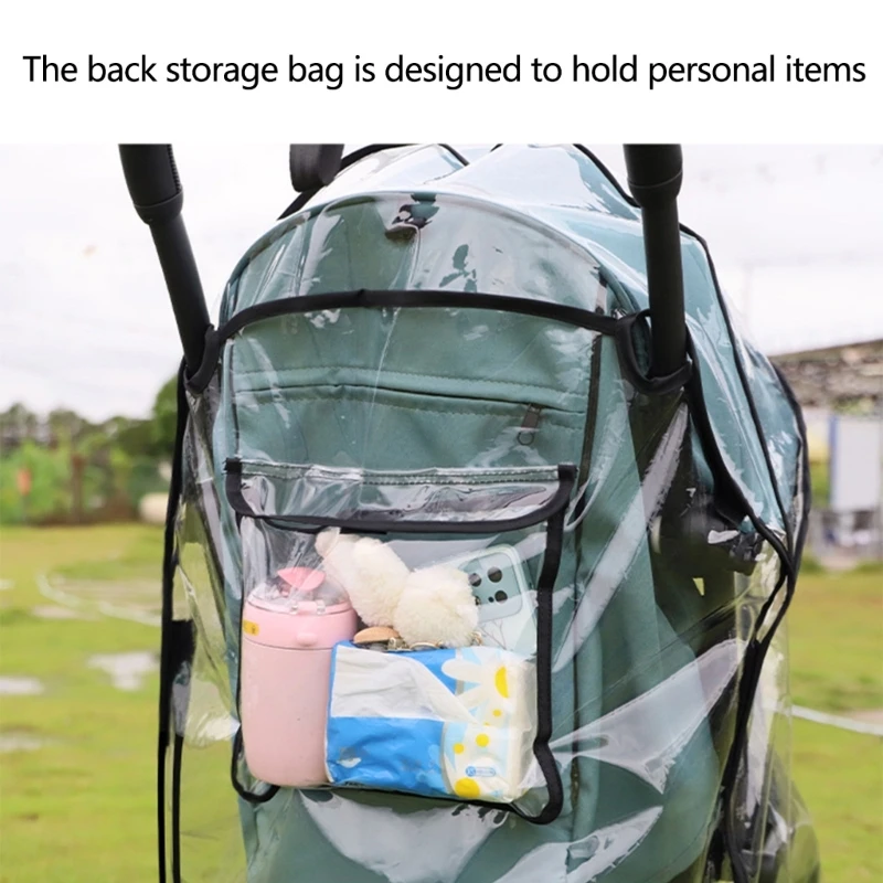 Transparent Baby Strollers Rainproof Cover Weather Proof & Portable Protective Sleeve Full Protections Rain Case