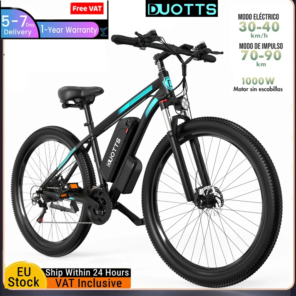 New Duotts C29 Bicicletta Elettrica 29 Pollici Tira 750W E-Bike 48V 15Ah Mountain Bike 21 Velocità Ebike 29 Pollici 750W Velocità Massima Per 50Km Di 