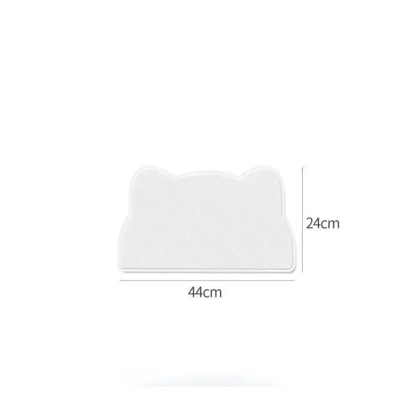 1 Pcs Cat And Dog Meal Mat Pet Silicone Mat Cat Head Type Easy To Clean Anti Overflow Waterproof And Anti Slip Mat