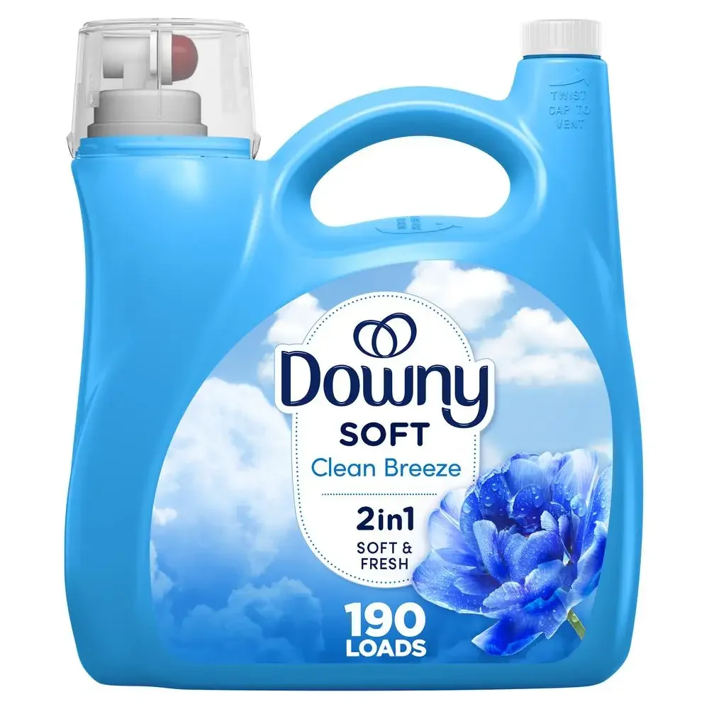 Concentrated Fabric Softener Liquid Clean Breeze Scent 140 fl oz 190 Loads