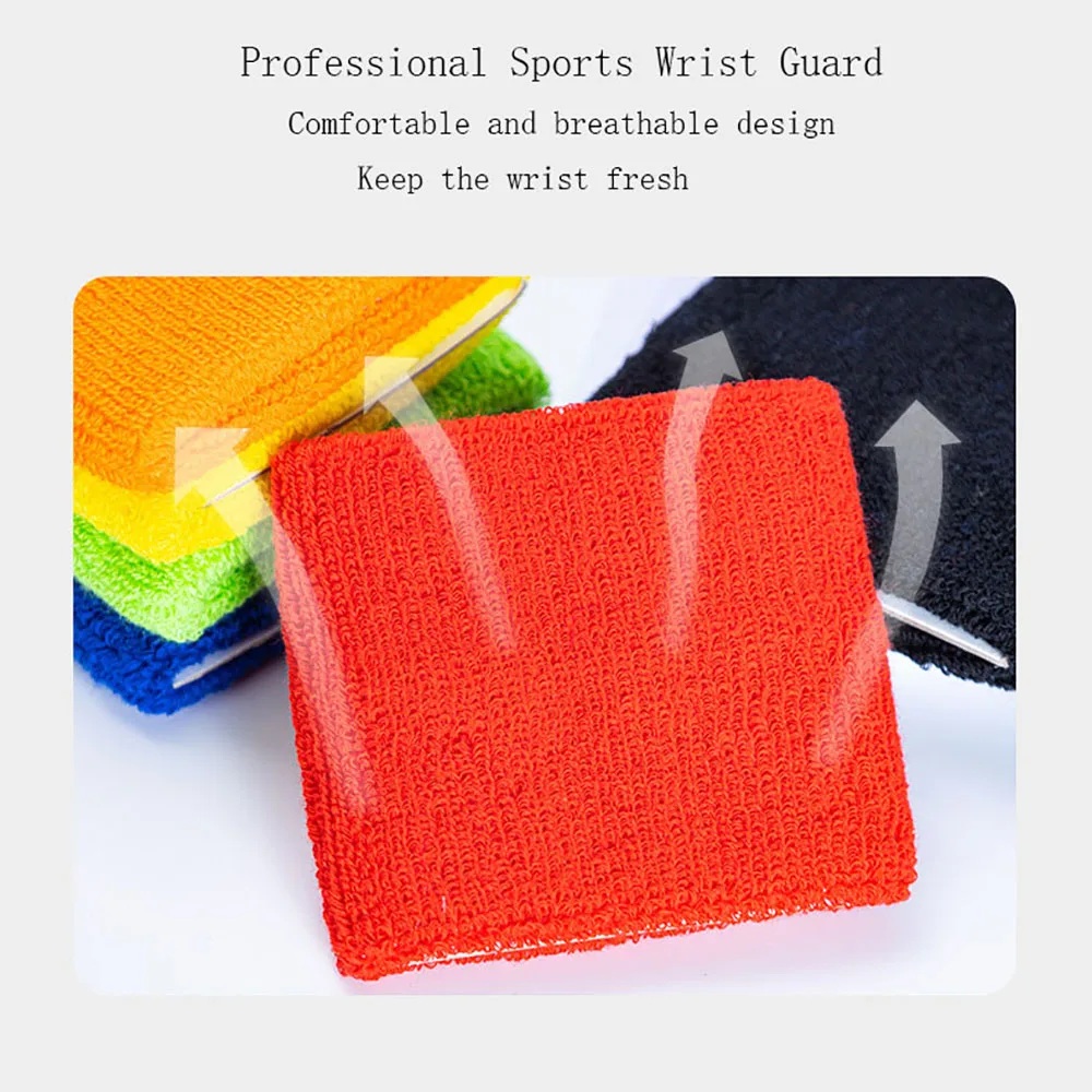 Wrist Sweat Wristbands Wrist Brace Wrist Guard Wrist Support Band Wrist Straps Wrist Support Wrist Sweatband Wrist Support Band Wristband 8x8cm Sport Bracers Sweat Towel Cuff Tennis Wrist Guard Protector Strap Fitness Run Sweatband Gym