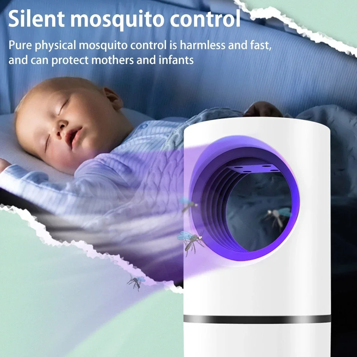 Description Picture 5 of itemMosquito Killer Lamp Portable Repellent Heater Fly Trap Electric Insect Killer Mute Anti Mosquito Lamp USB Rechargeable Indoor