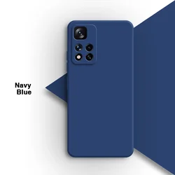 Premium Soft Liquid Silicone Phone Case - Sleek Protection for Xiaomi Redmi Note Series (Navy Blue)