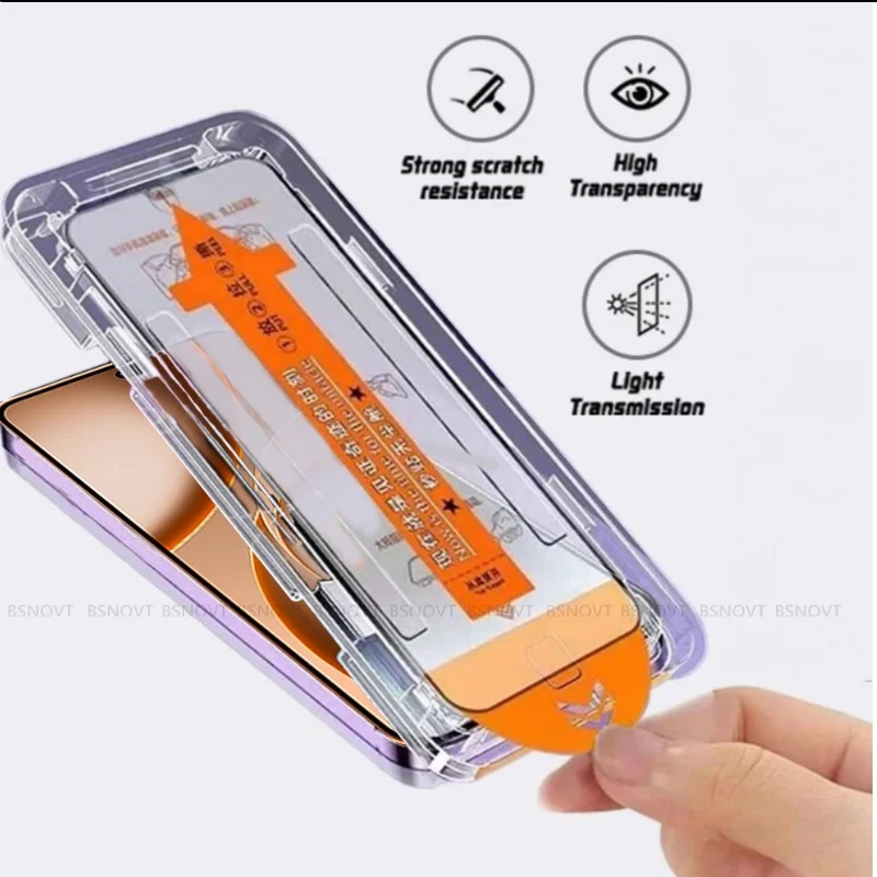 Premium Tempered Glass Screen Protector - Dust-Free, Full 9H Hardness, Ultra Clear