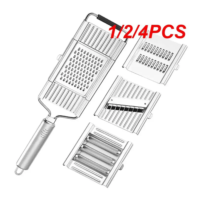 

1/2/4PCS Multi-Purpose Vegetable Slicer Stainless Steel Shredder Cutter Grater Slicer Adjustable Fruit Onion Vegetable Kitchen