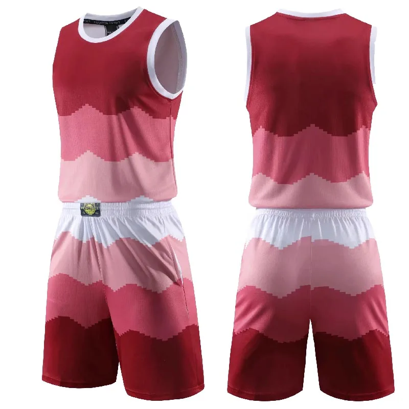 New Men&lsquo;s Basketball Jerseys Set Sports Tracksuits Clothes Kids Youth Training Basketball Uniforms Kit College Sportswear