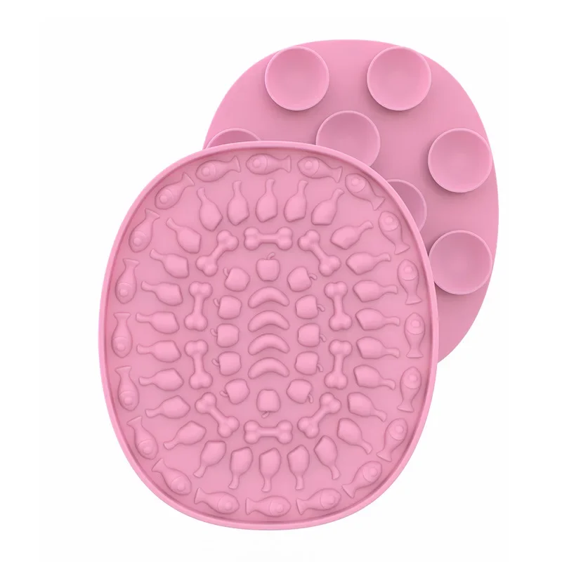 

Pet Supplies Dog Cat Lick Pad Square Round Sucker Slow Food Pad Shower Distraction Pad Silicone Lick Pad Slow Food Tray