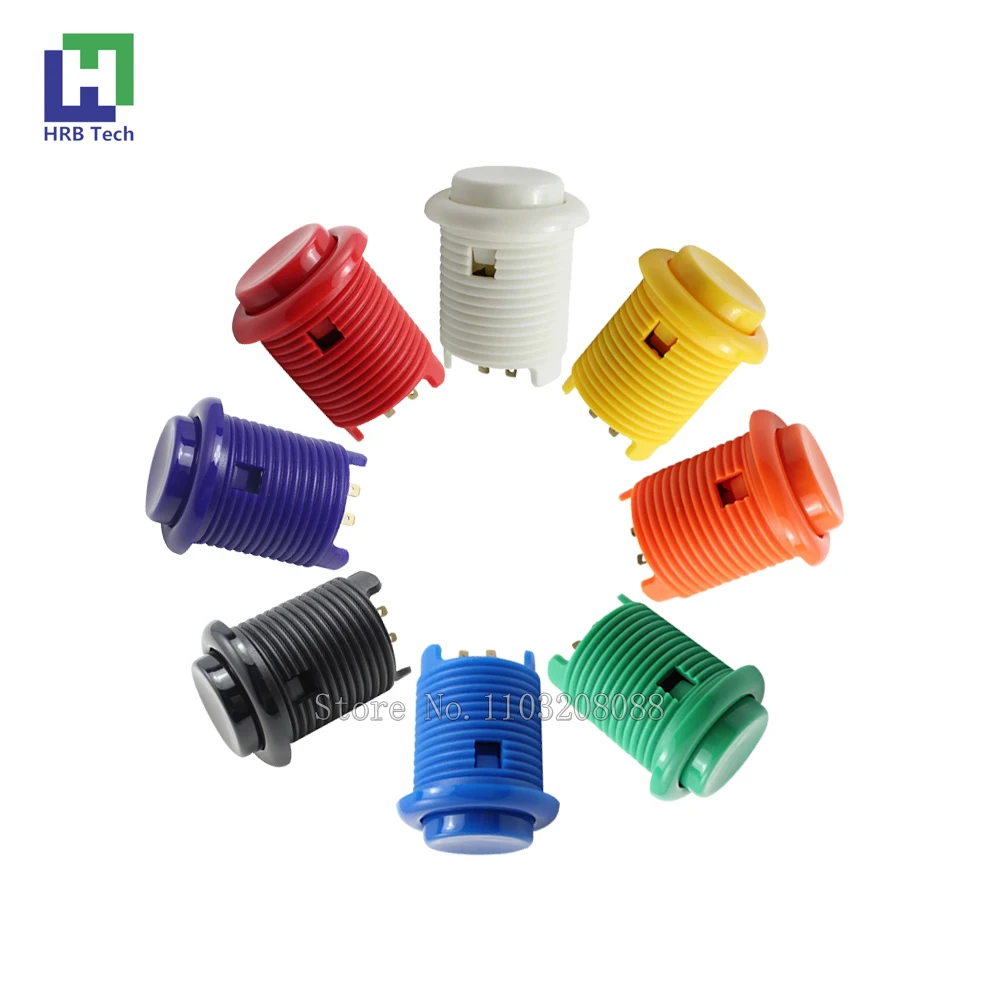 

5pcs Baolian Arcade Button 28mm New Concave Round Push Button(Nylon) Game Machine Accessories Arcade Console Joystick DIY