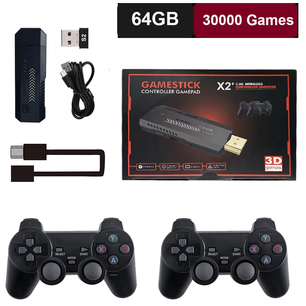 thumbnail image 1 of Consola de videojuegos GD10 Pro GD20 de 256 GB con 58 000 juegos, mando inalámbrico doble de 2,4 G, 4K, 30 000 juegos, 64 GB, 128 GB, retro, 1 of 5