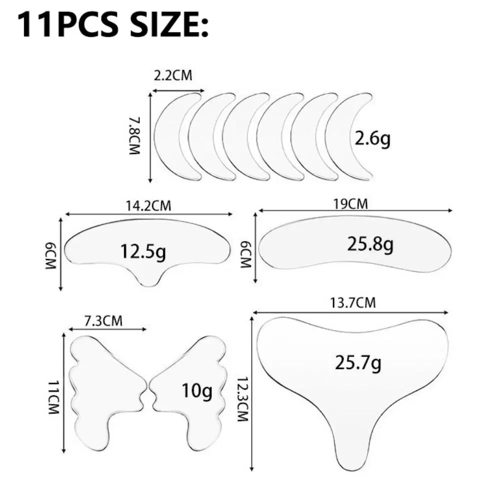 Reusable Silicone Face Pad Patch Smoothes Fine Lines Transparent Anti Wrinkle Patches Invisible Skin Lifting