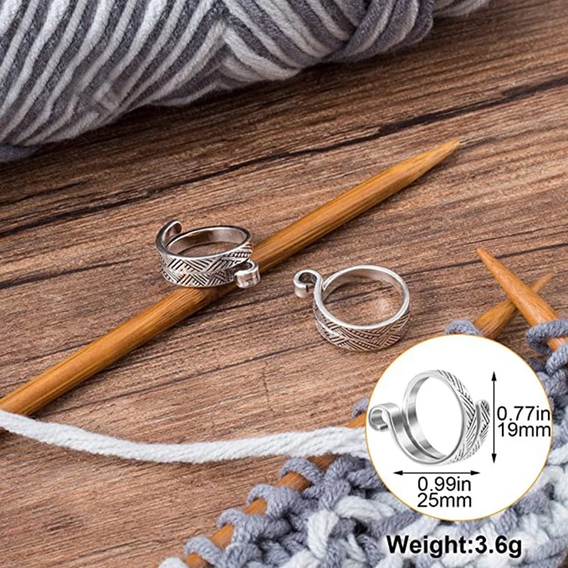 Anneau De Crochet En Métal Pour La Couture, Guide De Fil Ouvert