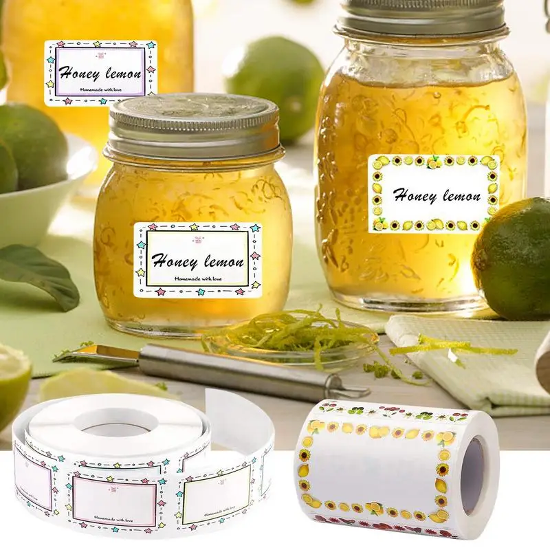 

Bottle Labels Stickers Waterproof Adhesive Jars Stickers Water bottle Sticker Labels Writable Names Stickers For Herb Food Jars