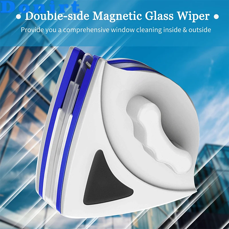 Double-sided of High- Cleaner Magnetic Glass Window Cleaning Tool Automatic Water Discharge Double-layer WiperScrape 6