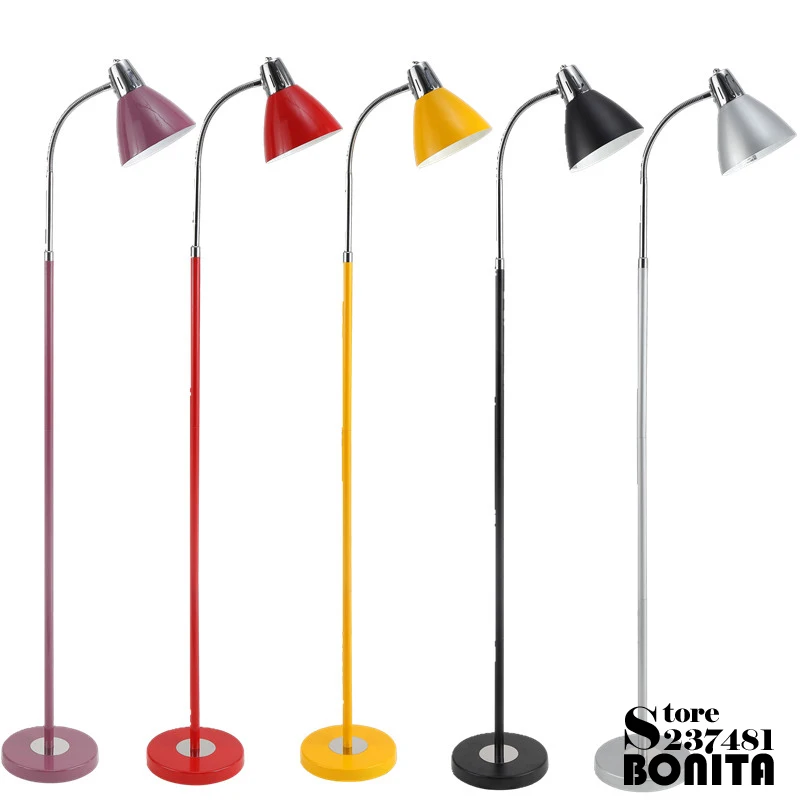 

Светодиодные напольные лампы для гостиной, прикроватная лампа, скандинавский простой светильник для чтения ногтей, Уход за глазами, стандартная лампа, поворот на 360 градусов, напольный светильник