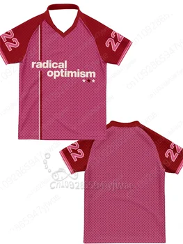 Lipa Football Jersey V-Neck Radical Optimism Streetwear Pop Singer Fan Gift Casual Top Party Tee Summer Men'S&Women'S T-Shirt