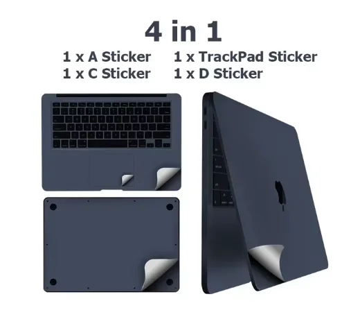 for MacBook Air 15 A2941 13 M2 A2681 Pro 14 16 M3 sticker protect film Palms Guard Rest Cover+Trackpad /body Protect Skin