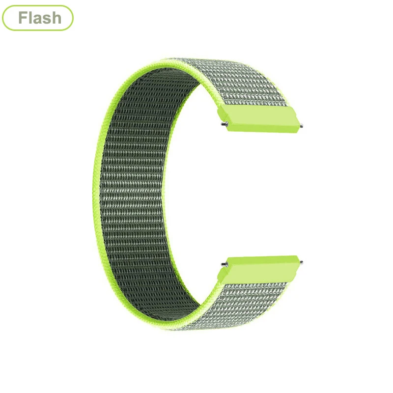 thumbnail image 1 of Correa de nailon de 20 mm, 22 mm y 18 mm para reloj Garmin Vivoactive 3, 4, 4S, Venu 2, 2s, 3s SQ, Forerunner 645, 245, pulsera de nailon, 1 of 5