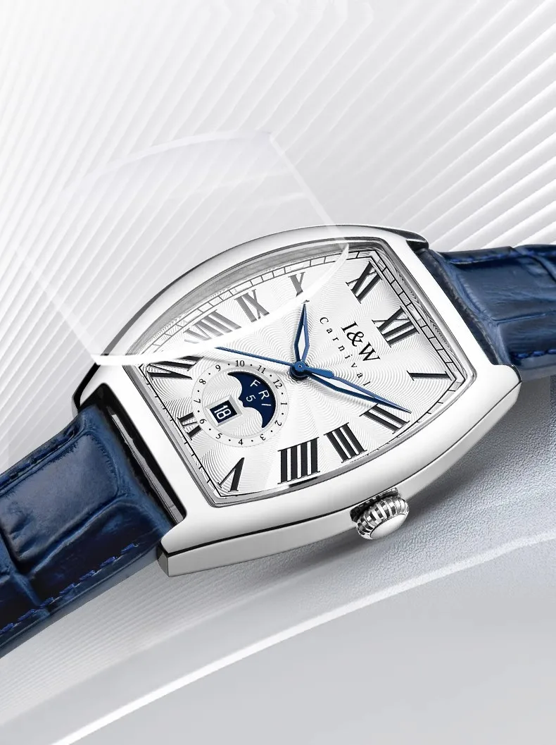 CARNIVAL I&W Mechanical Business Watches For Men Brand Luxury Automatic MIYOTA Movement Wristwatches Waterproof Man Reloj Hombre_voghion.com