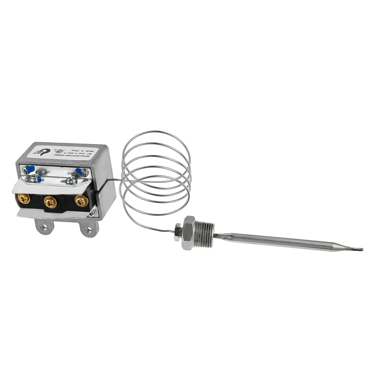 232℃ /450℉ Thermostat High Limit Safety Fryer Switch For 3/8 "-18 NPT 1177 Gas Fryer High Limit Safety Deep Thermostats