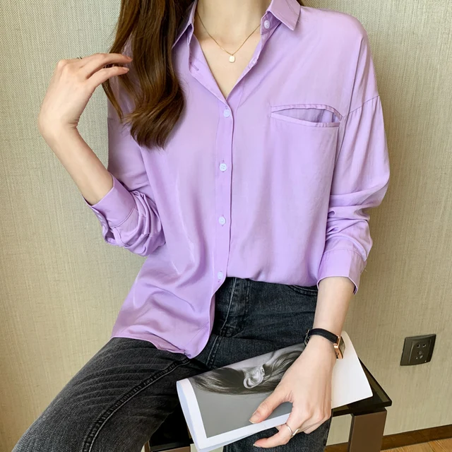 Chiffon Long Sleeve Shirts Women Plus 