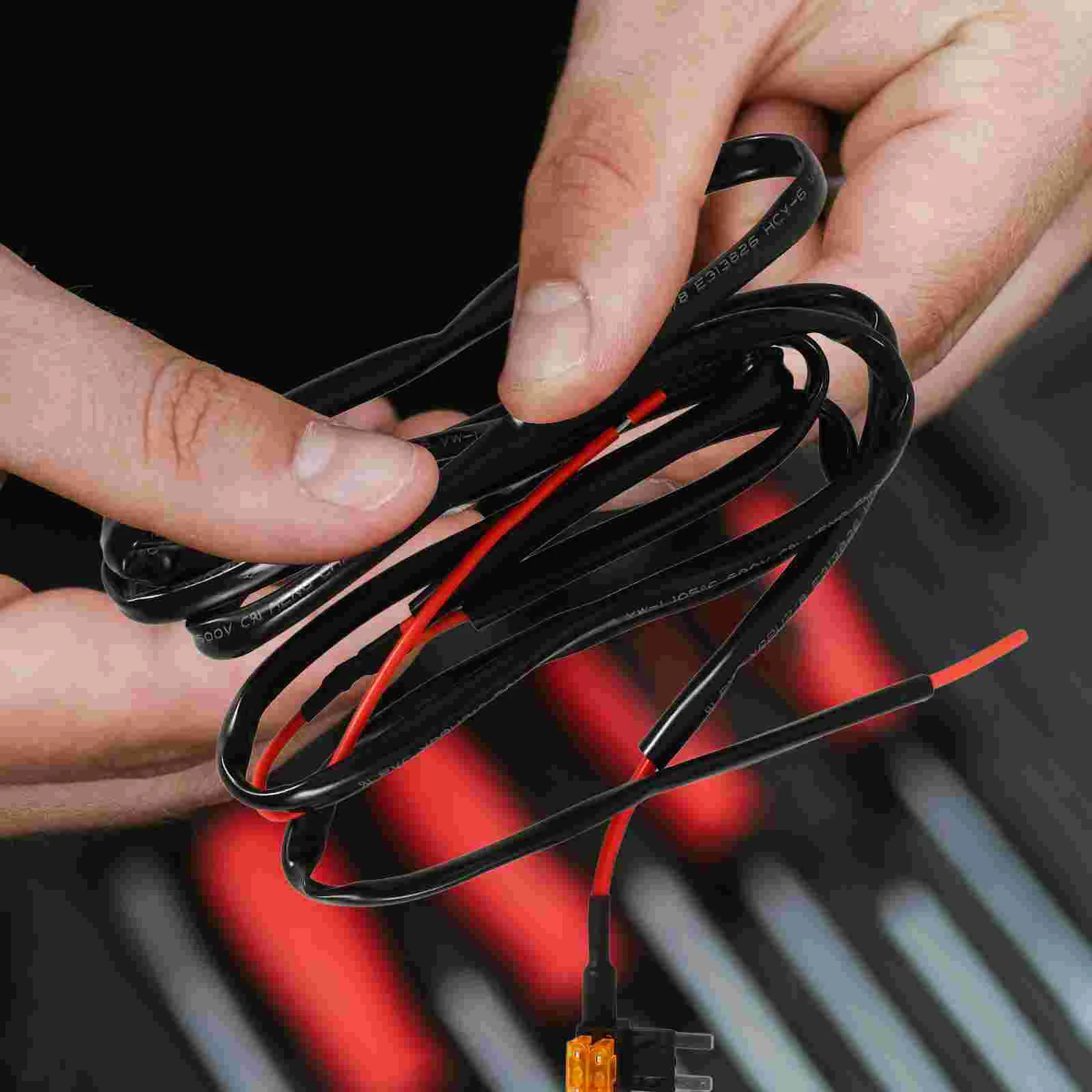 

Daytime Running Light Line Wiring Kit Headlight Lights Harness Automotive for Car Wire