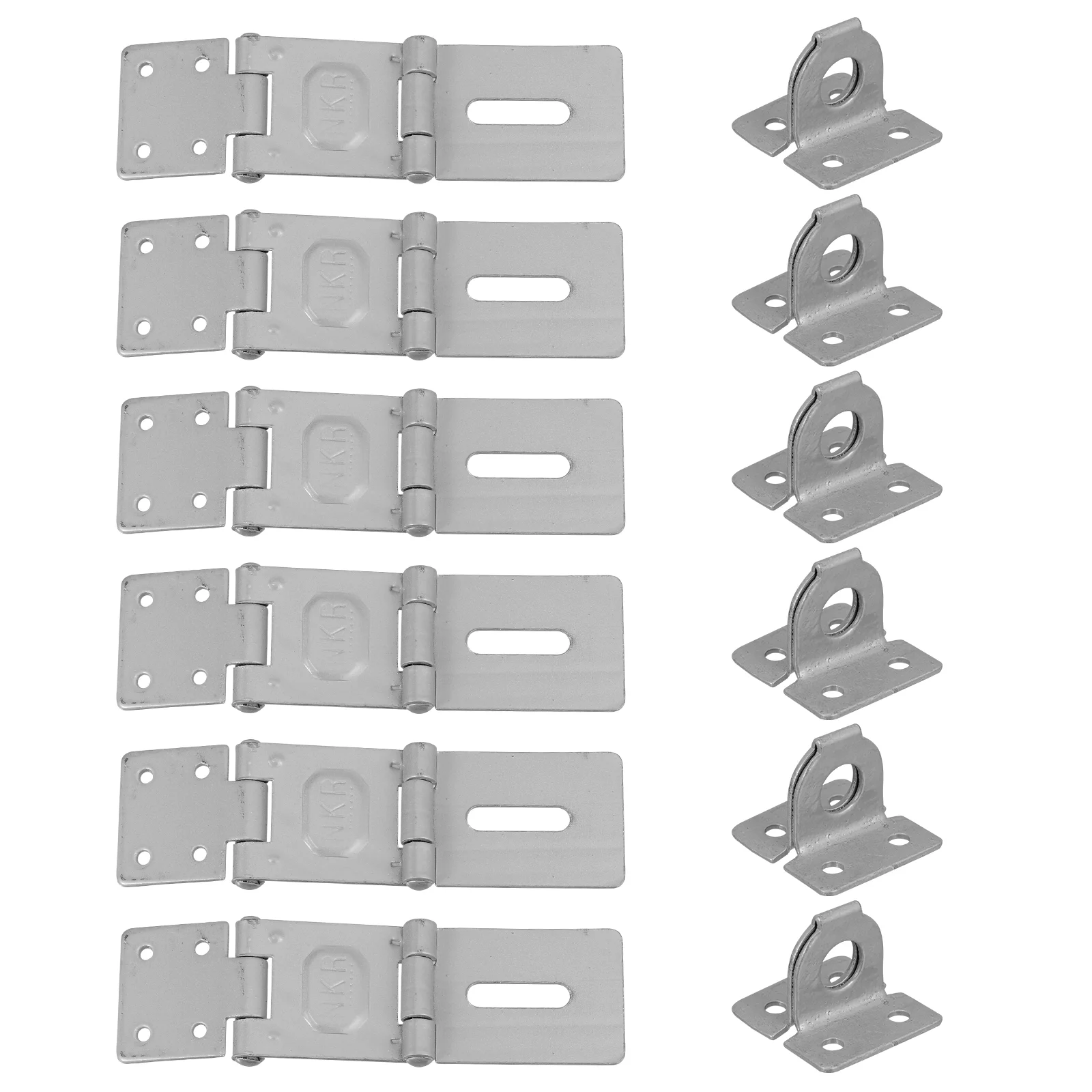 6 Pcs 90 Degree Right Angle Buckle Gate Lock Latch Security Door Locks Bolt Padlock Hasp Wooden Clasp Hasps