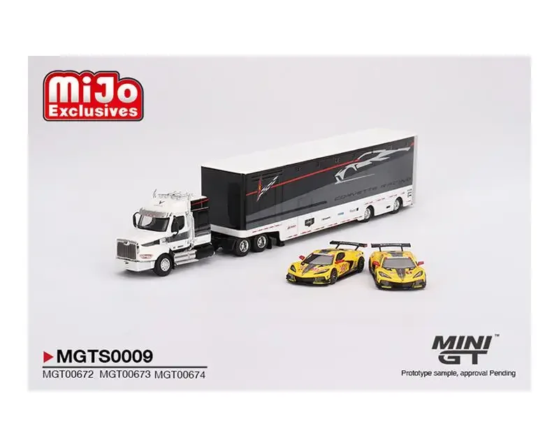 

Модель гоночного транспортера MINI GT 1:64 Шевроле C8.R