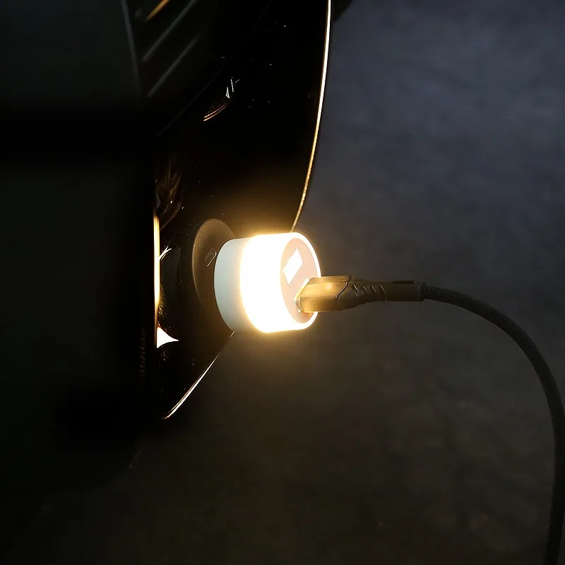 

Автомобильный USB-светильник, миниатюрный светодиодный ночник, атмосферная лампа для салона автомобиля с двумя USB-портами для зарядки, декоративный светильник для дома и офиса