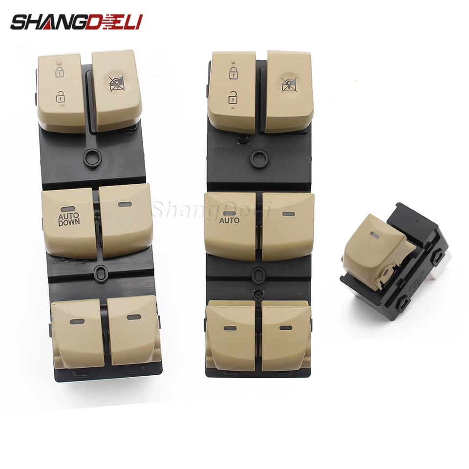 thumbnail image 2 of Car Window Regulator Switch Power Window Switch 93570-3X000 - Driver Side Master Switch For 2011-2015 Hyundai Elantra Car Window Switch Replacement 2 of 13