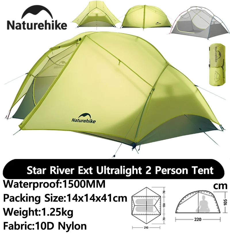 Naturehike 2025 New Star River EXT Ultralight 2Person Hiking Tent