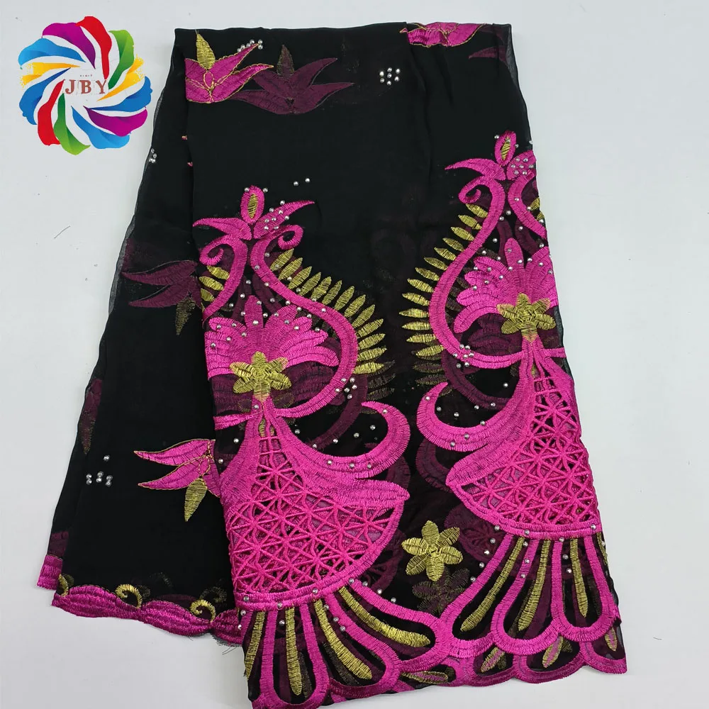 New Style African Muslim Headite Chiffon Embroidered Scarf 220*110cm Dubai Headscarf Shawl Islamic Ramadan Hijab Prayer Scraf