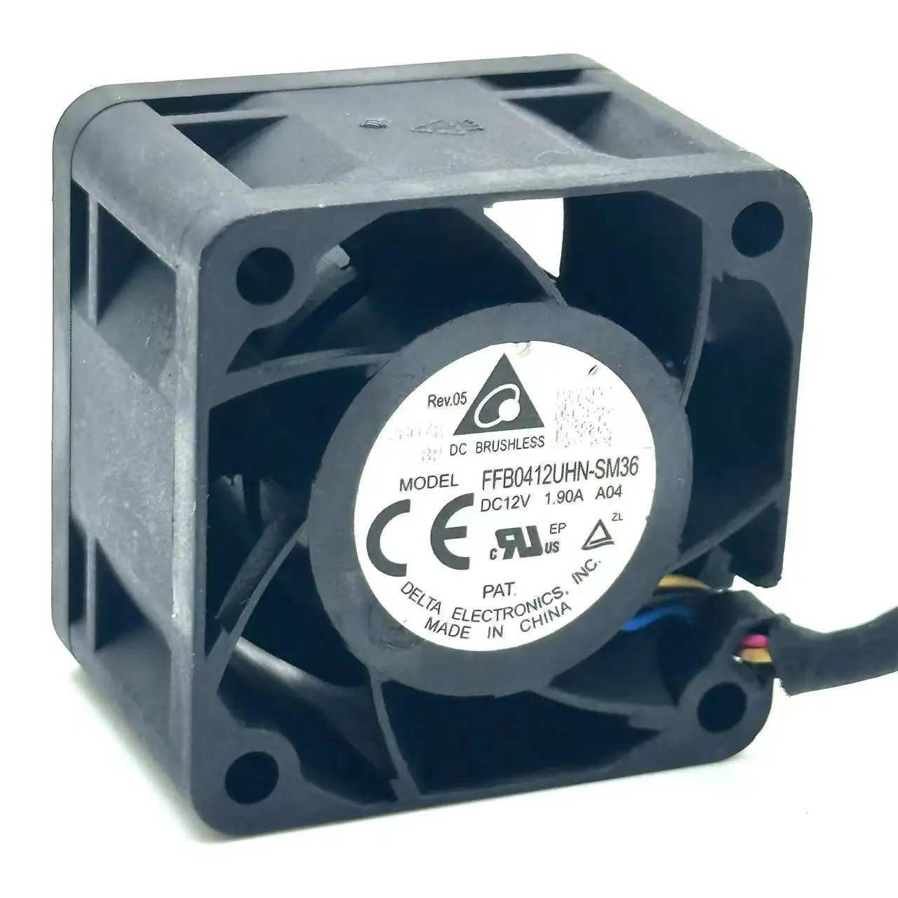 Delta Ffb0412uhn-sm36 A04 dc 12v 1.90a 40x40x28 mm Ventilador de Refrigeração do Servidor de Fios