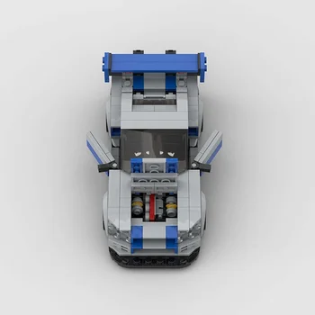 MOC R34 Speed Champions Building Blocks City Sports Racing Vehicle DIY Model City Racer Bricks Toys for Children Boy Gift 4