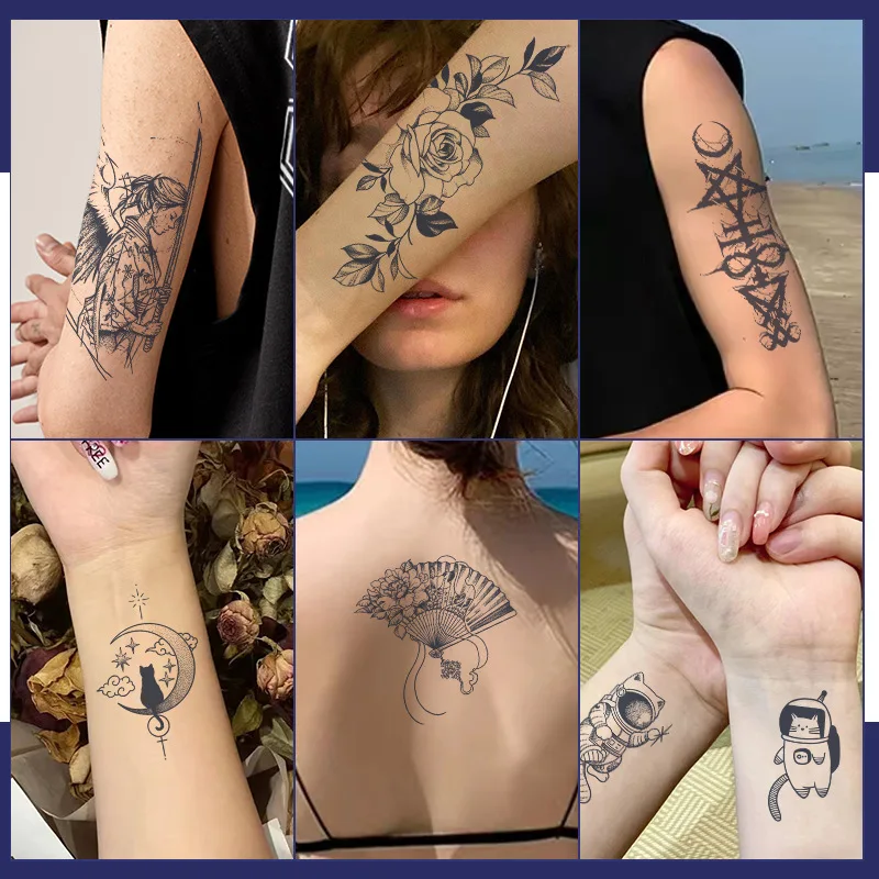 Herbal Juice Tattoo Sticker Long Lasting 15 Days Waterproof And Sweatproof Temporary Tattoo For Men And Women tattoo sticker temporary tattoos