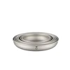 Keith Camping Tableware Titanium Plate Dinner Dish Ultralight Outdoor Travel Picnic Dinnerware Titanium Saucer 150ml-450ml 4