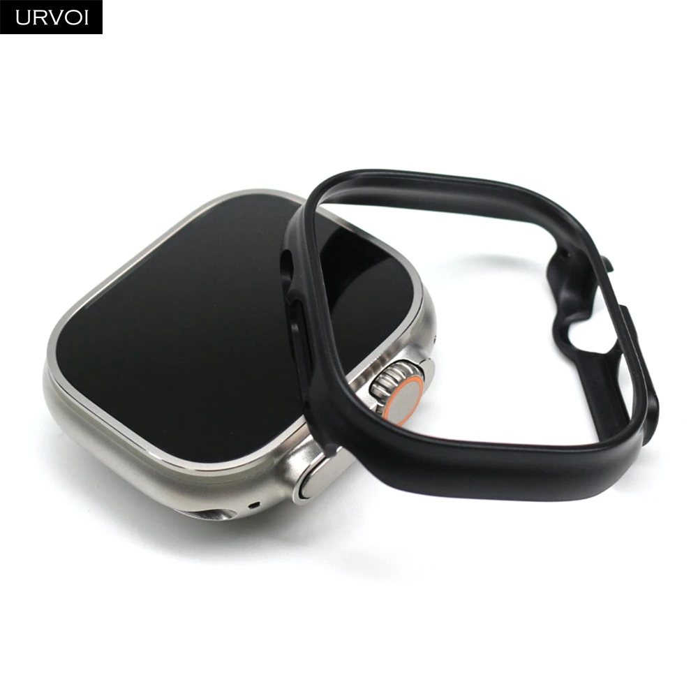 Premium Protective Bumper Case for 49mm Smartwatch - Scratch-Resistant Metal Finish