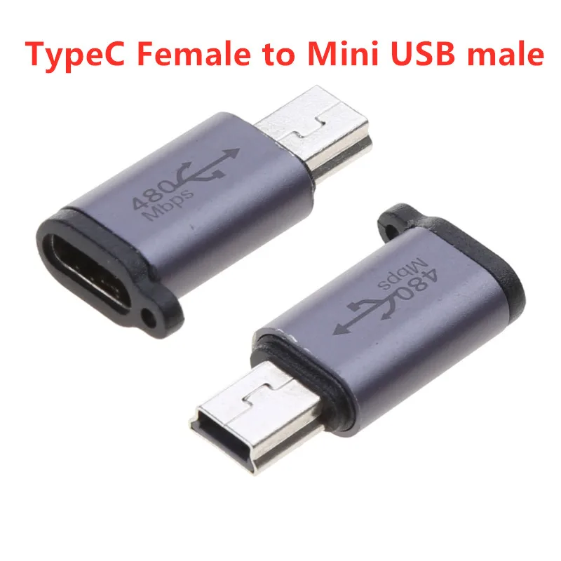Universal USB Type-C to Mini & Micro USB Adapter - Fast Charge & Data Sync at 480Mbps, 18W