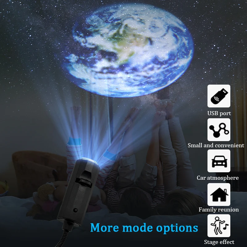 Lâmpada de Projeção LED para Quarto Infantil Projetor Estrela, Projetor  Planeta, Terra e Lua, Fundo Atmosfera, Luz Noturna, Wall Decor, Novo -  AliExpress