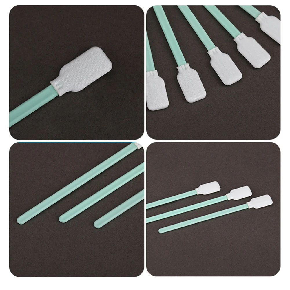 Inkjet Printhead Foam Cleaning Swabs Dust Off Industry Micro Fiber Cotton Swab for Laser Lens SLR Camera 100/50PCS