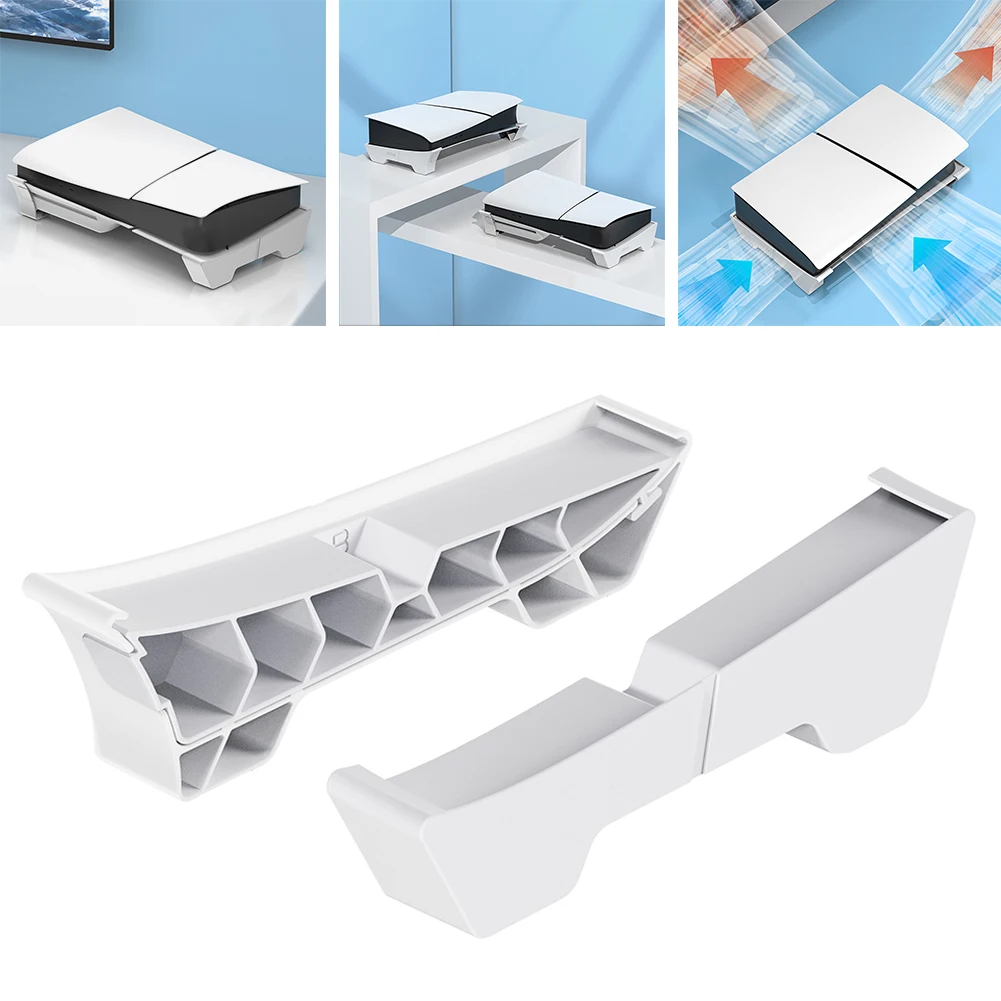 Cooling Horizontal Base Anti-Slip Dock Mount Holder Console Holder for Playstation 5 Slim Disc & Digital Edition